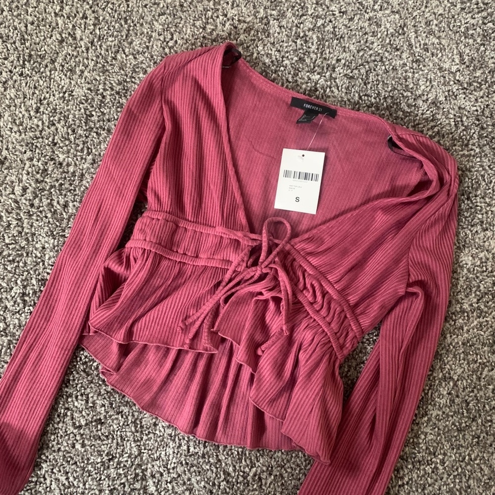 Red tied top